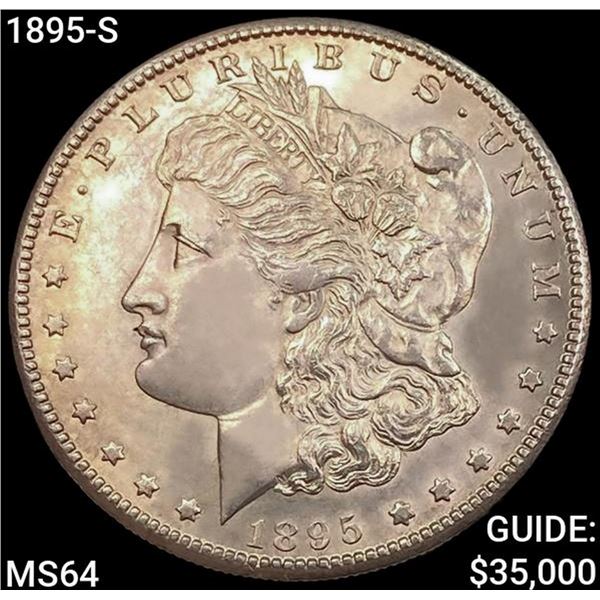 1895-S Morgan Silver Dollar CHOICE BU