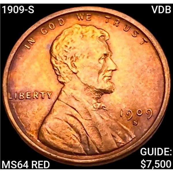 1909-S VDB Wheat Cent CHOICE BU RD