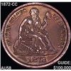 1872-CC Seated Liberty Dime CHOICE AU