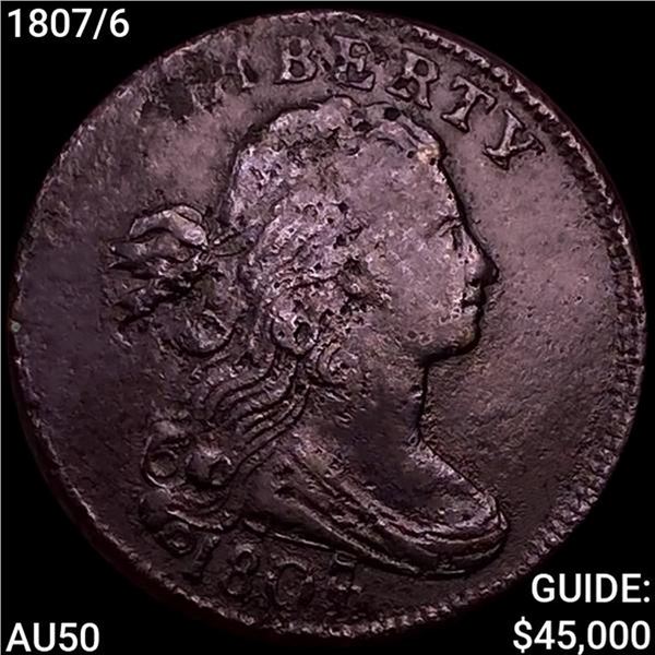 1807/6 Draped Bust Large Cent CLOSELY UNCIRCULATED
