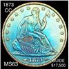 1873-CC Seated Liberty Half Dollar CHOICE BU
