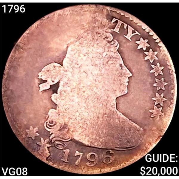 1796 Draped Bust Dime NICELY CIRCULATED
