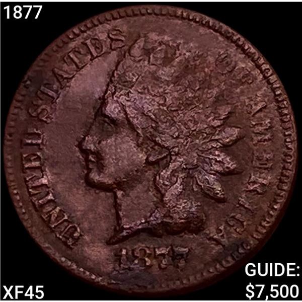 1877 Indian Head Cent NEARLY UNCIRCULATED