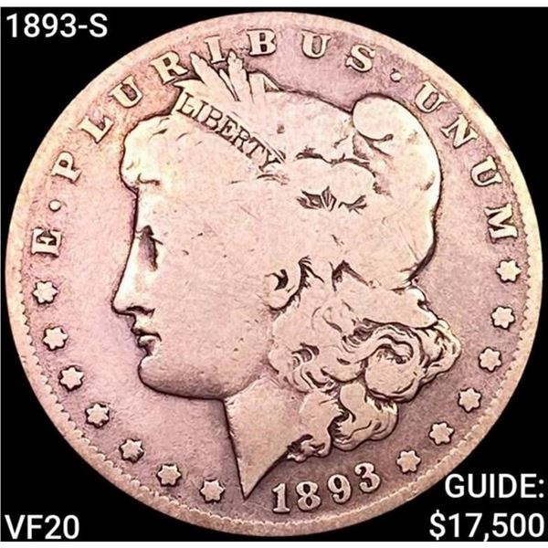 1893-S Morgan Silver Dollar LIGHTLY CIRCULATED