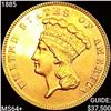 Image 1 : 1885 $3 Gold Piece CHOICE BU+