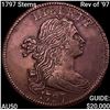 Image 1 : 1797 Stems Rev of '97 Draped Bust Large Cent CLOSELY UNCIRCULATED