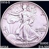 1916-S Walking Liberty Half Dollar CHOICE BU