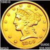 1840-O $5 Gold Half Eagle CHOICE BU