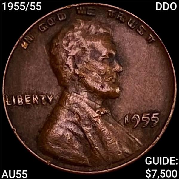 1955/55 DDO Wheat Cent HIGH GRADE