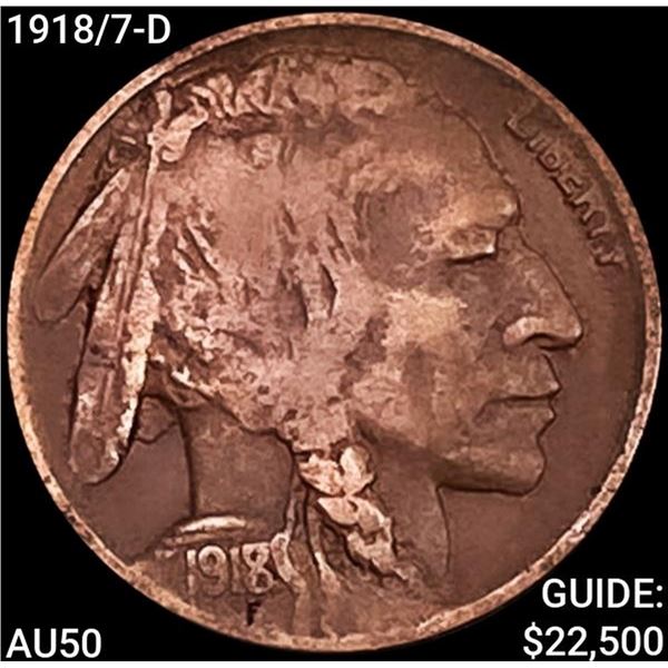 1918/7-D Buffalo Nickel CLOSELY UNC