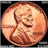 1955/55 DDO Wheat Cent CHOICE BU RD