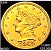 1844 $2.50 Gold Quarter Eagle CHOICE BU