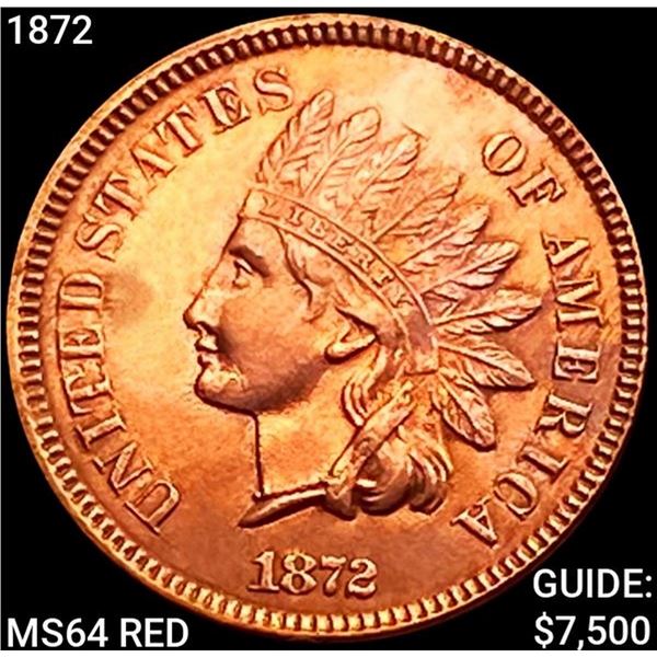 1872 Indian Head Cent CHOICE BU RD