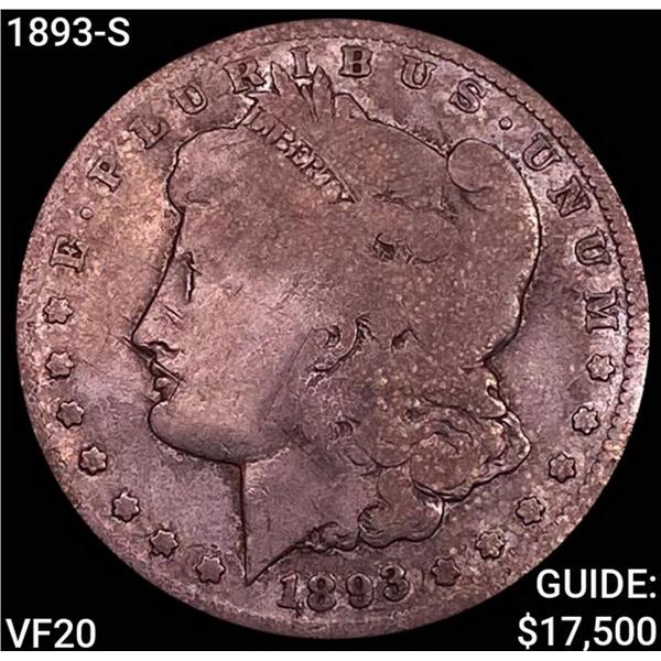 1893-S Morgan Silver Dollar LIGHTLY CIRCULATED