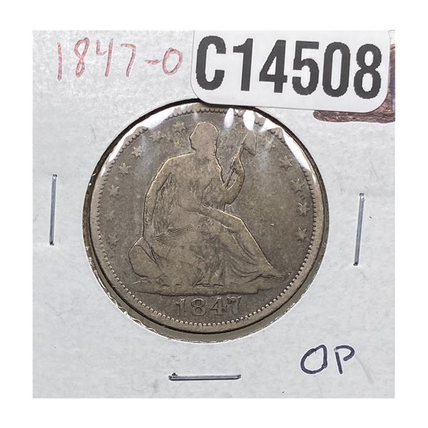 1847-O Seated Liberty Half Dollar
