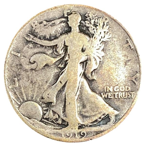 1919-D Walking Liberty Half Dollar