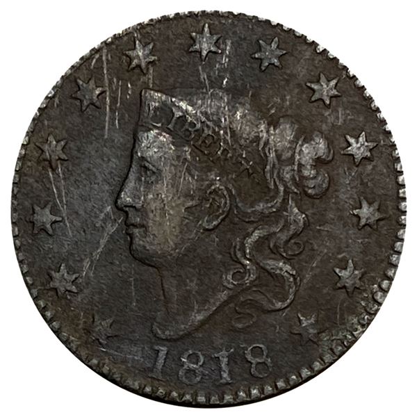 1818 Coronet Head Large Cent