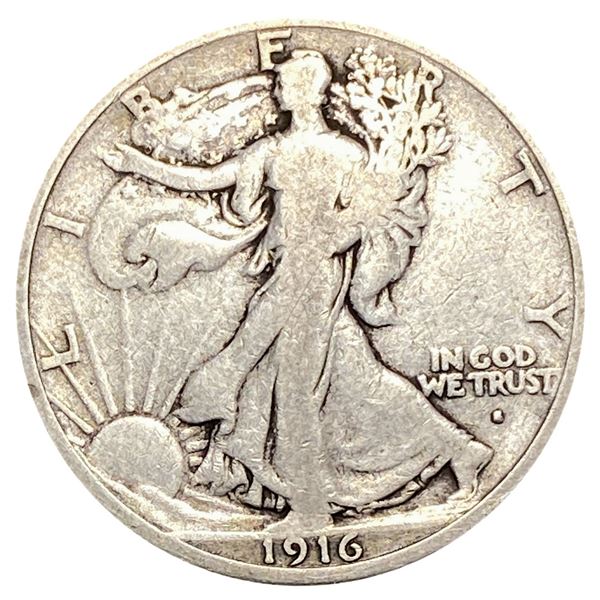 1916-S Walking Liberty Half Dollar