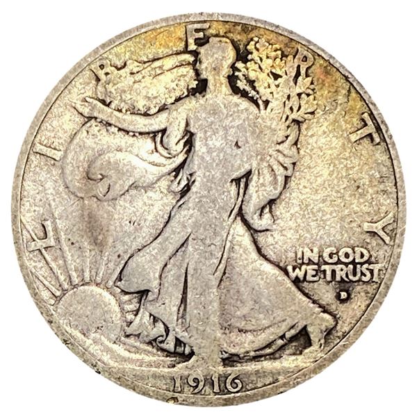 1916-D Walking Liberty Half Dollar