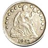 1857 Seated Liberty Half Dime