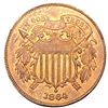 Image 1 : 1864 Two Cent Piece