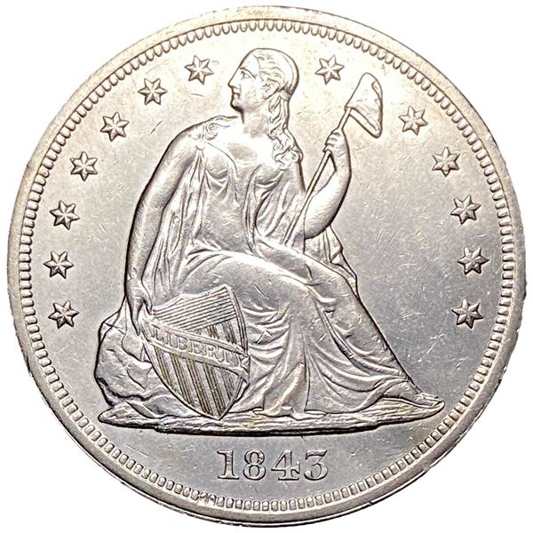 1843 Seated Liberty Dollar