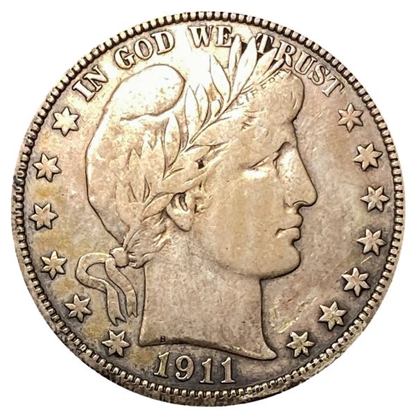 1911-D Barber Half Dollar
