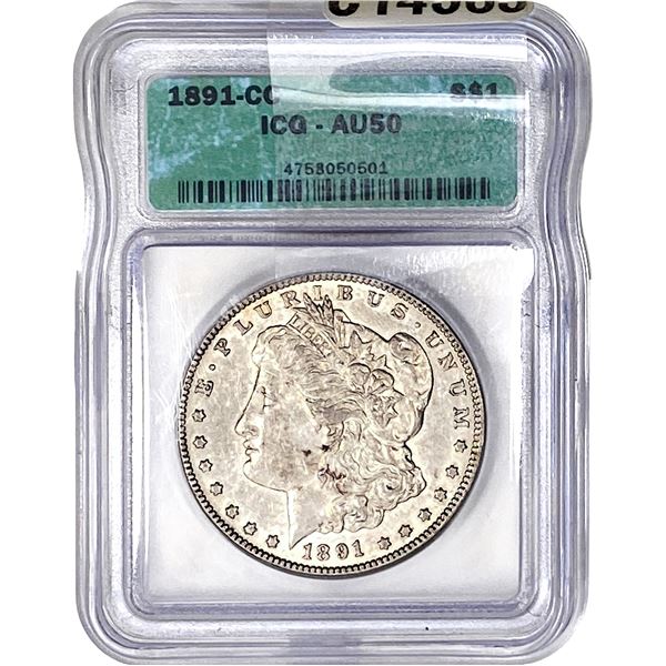 1891-CC Morgan Silver Dollar