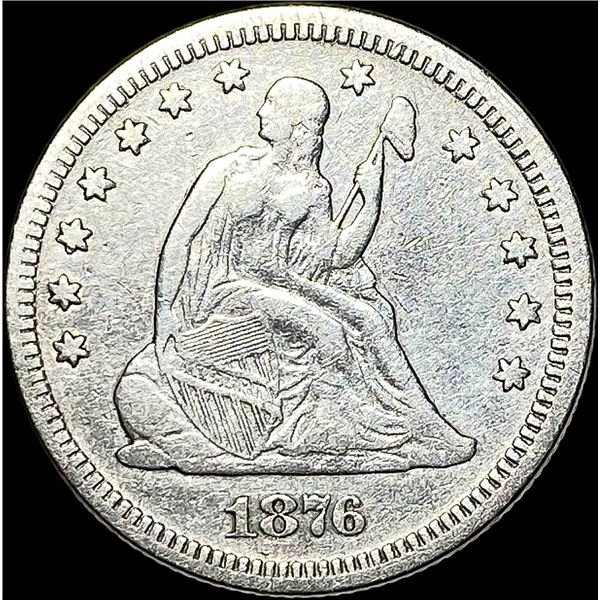 1876 Seated Liberty Quarter LIGHTLY CIRCULATED