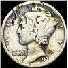 Image 1 : 1921 Silver Mercury Dime NICELY CIRCULATED