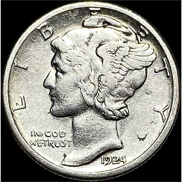 1924-S Mercury Dime LIGHTLY CIRCULATED