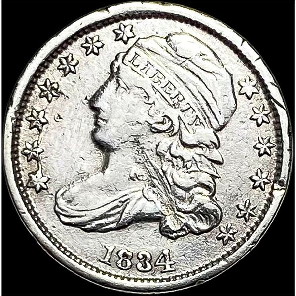 1834 Capped Bust Dime LIGHTLY CIRCULATED
