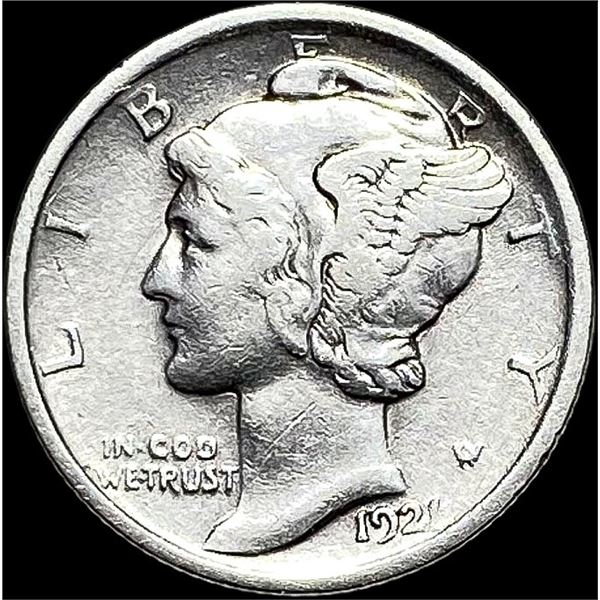 1921 Silver Mercury Dime LIGHTLY CIRCULATED