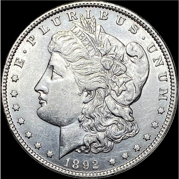 1892 Silver Morgan Dollar CLOSELY UNCIRCULATED