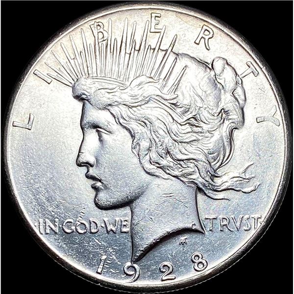 1928 Silver Peace Dollar CLOSELY UNCIRCULATED