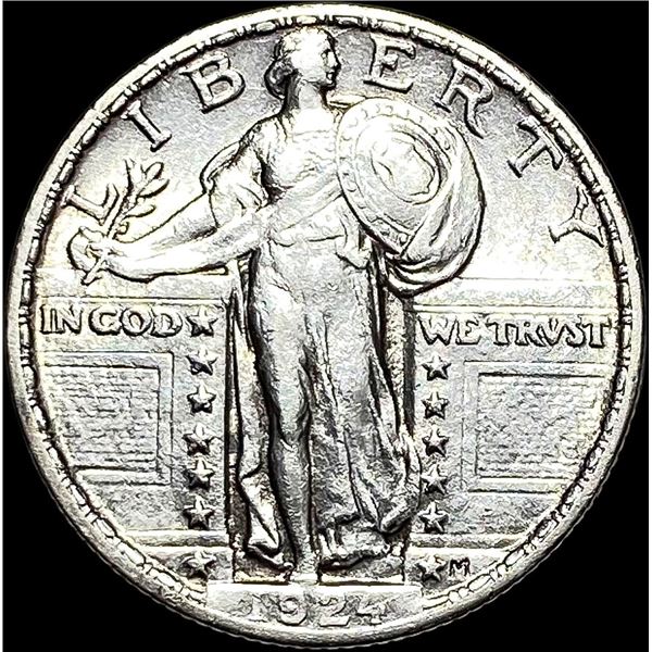 1924 Silver Standing Liberty Quarter HIGH GRADE