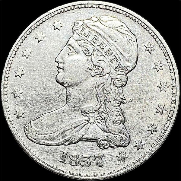 1837 Capped Bust Half Dollar ABOUT UNCIRCULATED