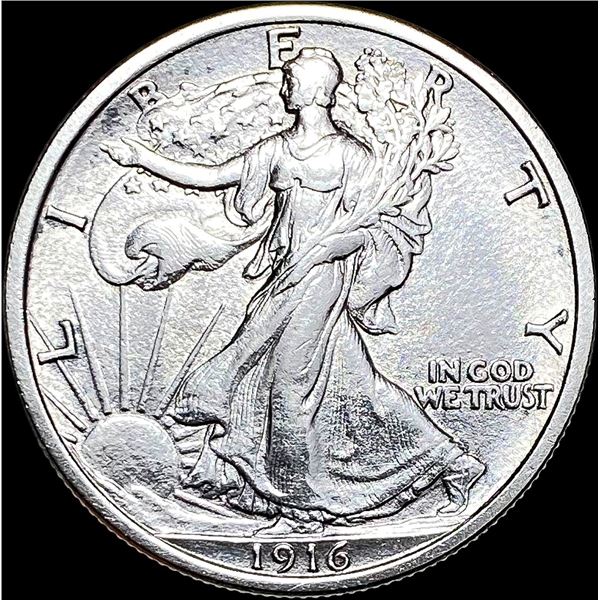 1916 Walking Liberty Half Dollar ABOUT UNCIRCULATED