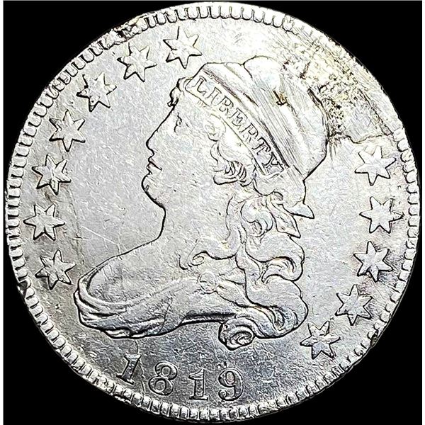 1819 Capped Bust Silver Quarter NICELY CIRCULATED