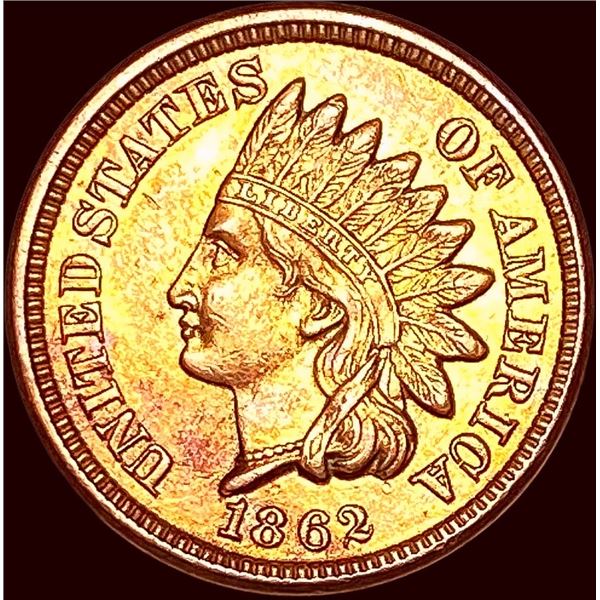 1862 Indian Head Cent CHOICE AU