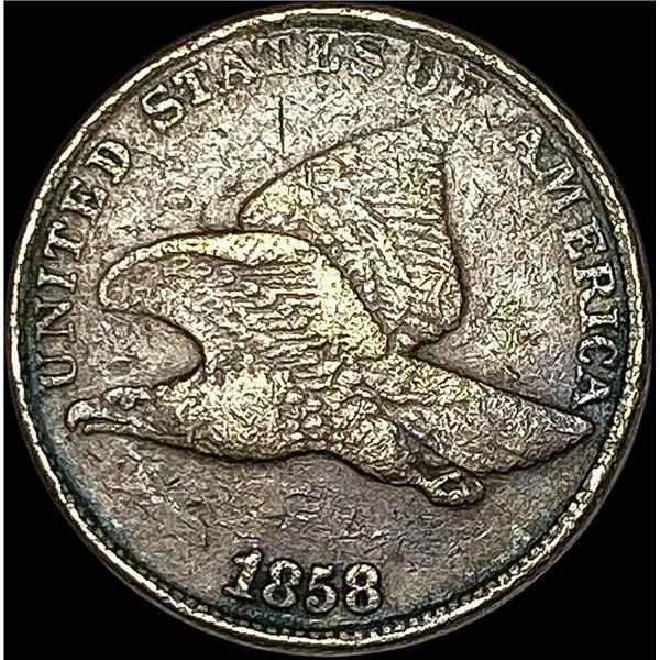 1858 Copper-Nickel Flying Eagle Cent LIGHTLY CIRCULATED