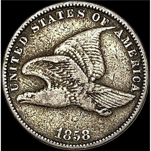 1858 Copper-Nickel Flying Eagle Cent LIGHTLY CIRCULATED