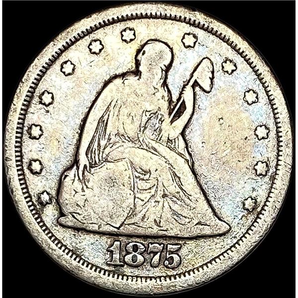 1875-S Silver Twenty Cents NICELY CIRCULATED