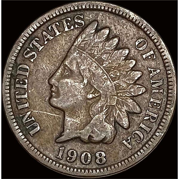 1908-S Indian Head Cent LIGHTLY CIRCULATED