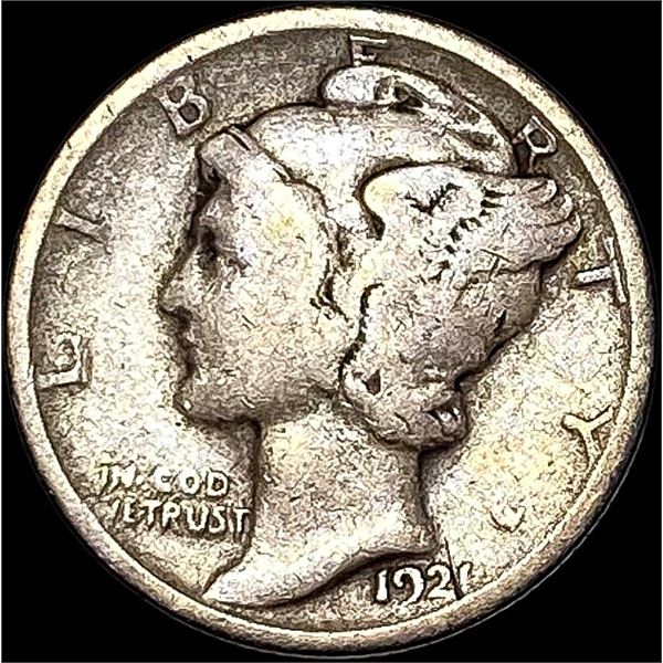 1921 Silver Mercury Dime NICELY CIRCULATED