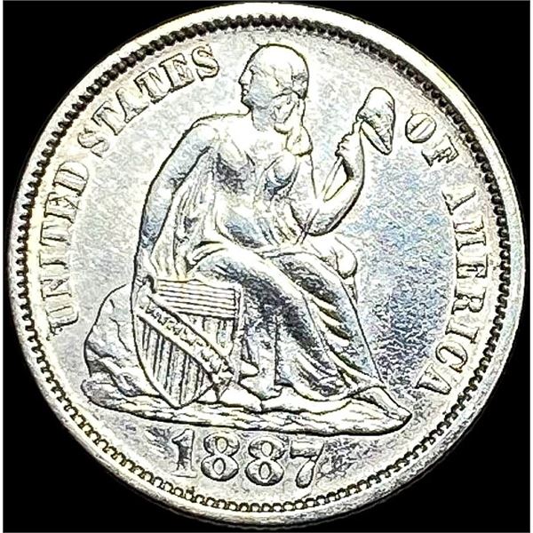 1887 Seated Liberty Dime UNCIRCULATED