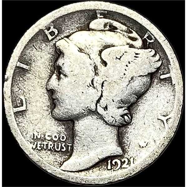 1921 Silver Mercury Dime NICELY CIRCULATED