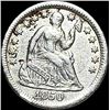 Image 1 : 1850 Seated Liberty Silver Half Dime CLOSELY UNCIRCULATED
