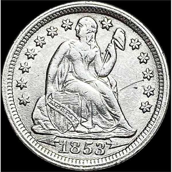 1853 Seated Liberty Dime CLOSELY UNCIRCULATED