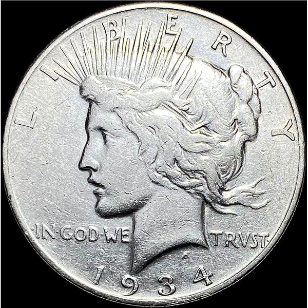 1934-S Silver Peace Dollar LIGHTLY CIRCULATED